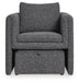 Signature Design Charcoal/Black Accent Chair