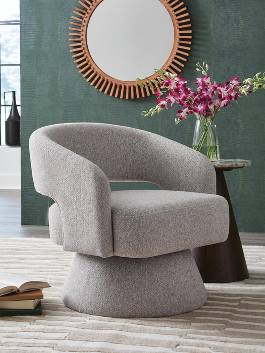 Signature Design Pebble Swivel Accent Chair