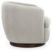 Signature Design Light Beige Swivel Accent Chair