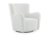 Signature Design Cream Swivel Glider Accent Chair