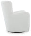Signature Design Cream Swivel Glider Accent Chair