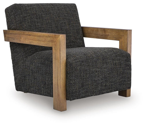 Signature Design Charcoal/Brown Accent Chair