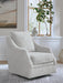 Signature Design Gray Swivel Accent Chair