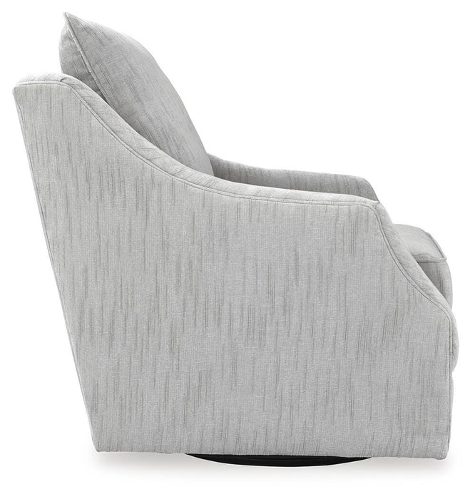 Signature Design Gray Swivel Accent Chair