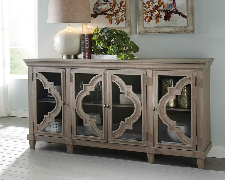 Signature Design Gray Accent Cabinet