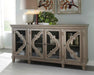 Signature Design Gray Accent Cabinet