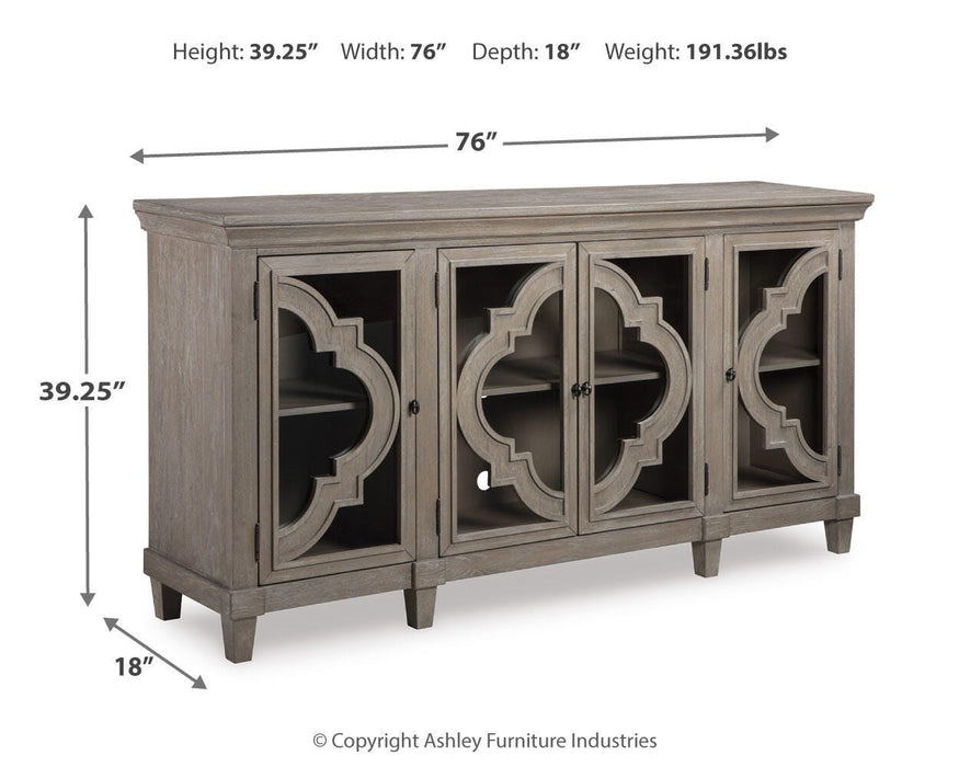 Signature Design Gray Accent Cabinet