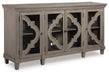 Signature Design Gray Accent Cabinet