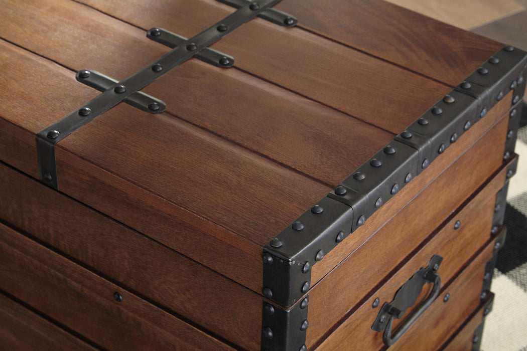Signature Design Brown Storage Trunk