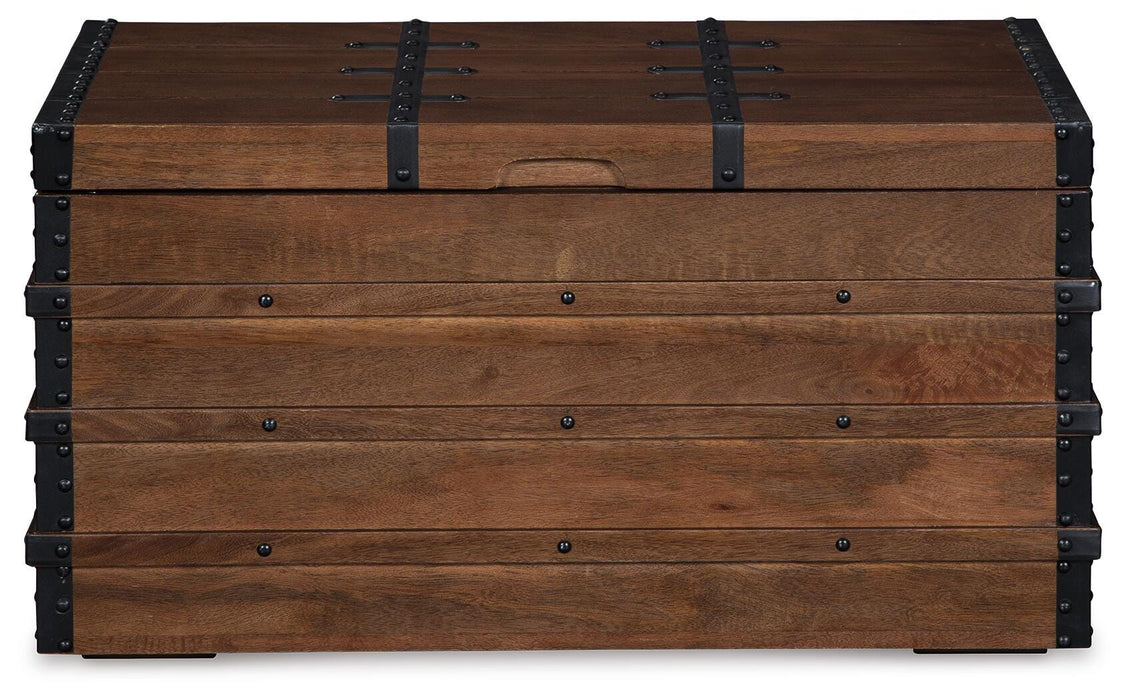 Signature Design Brown Storage Trunk