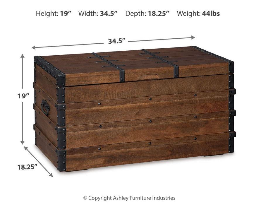 Signature Design Brown Storage Trunk