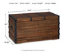 Signature Design Brown Storage Trunk