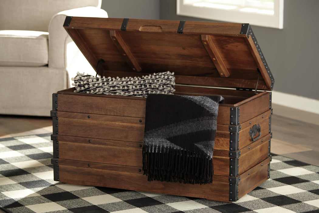 Signature Design Brown Storage Trunk