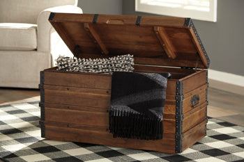 Signature Design Brown Storage Trunk