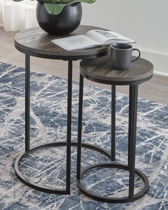 Signature Design Black/Gray Accent Table Set (2/CN)