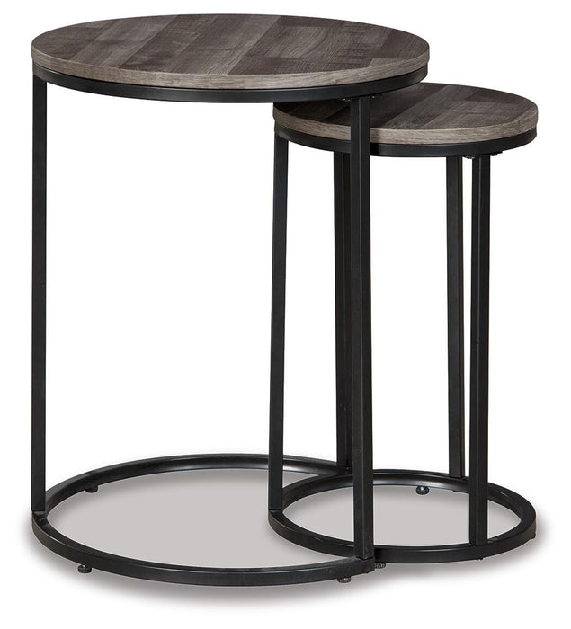 Signature Design Black/Gray Accent Table Set (2/CN)