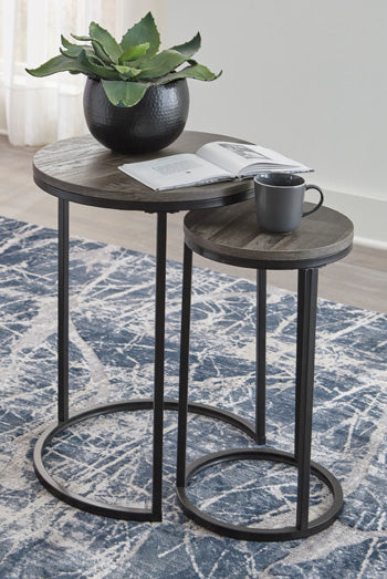 Signature Design Black/Gray Accent Table Set (2/CN)