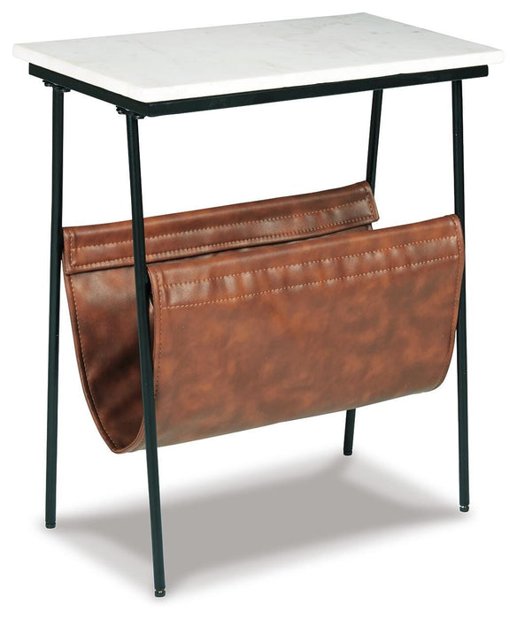 Signature Design Brown/Black/White Accent Table