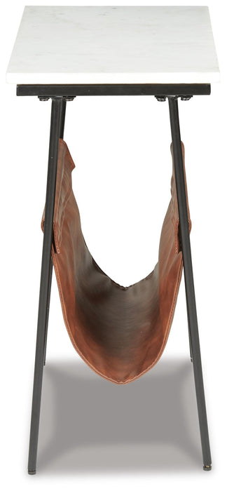 Signature Design Brown/Black/White Accent Table