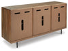 Signature Design Brown/Black/White Accent Cabinet
