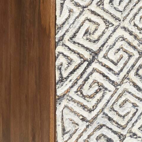 Signature Design Brown/Black/White Accent Cabinet