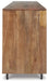 Signature Design Brown/Black/White Accent Cabinet