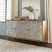 Signature Design Brown/Black/White Accent Cabinet