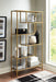 Signature Design Gold Finish Bookcase