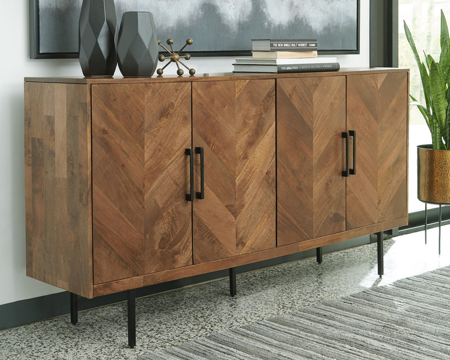 Signature Design Brown Accent Cabinet