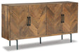 Signature Design Brown Accent Cabinet