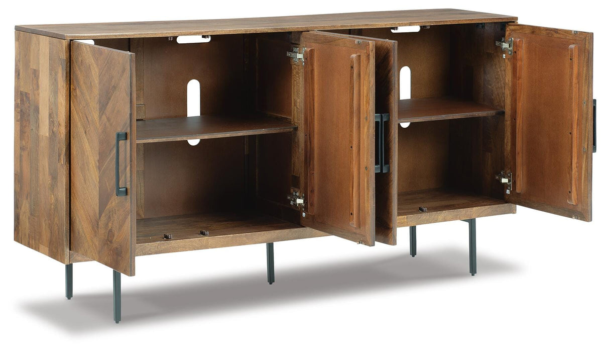 Signature Design Brown Accent Cabinet