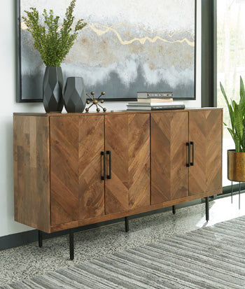 Signature Design Brown Accent Cabinet