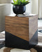 Signature Design Brown/Gunmetal Accent Table