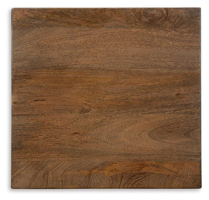Signature Design Brown/Gunmetal Accent Table