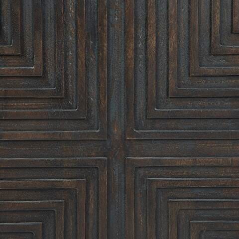 Signature Design Brown/Gold Finish Accent Cabinet
