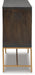 Signature Design Brown/Gold Finish Accent Cabinet