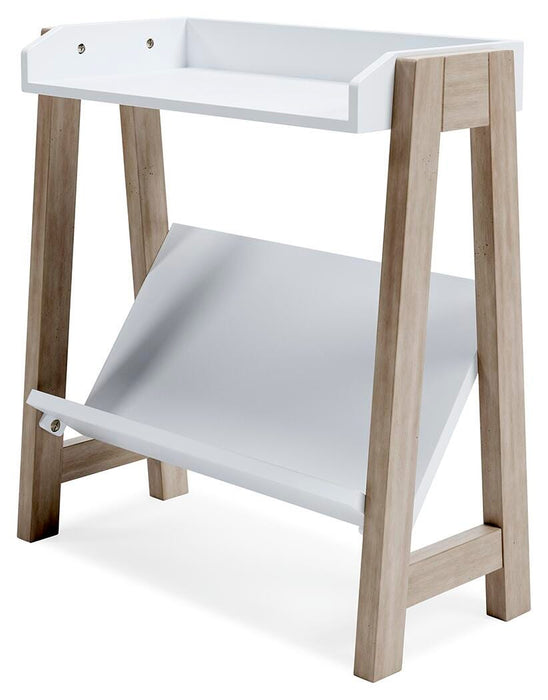 Signature Design White/Tan Small Bookcase