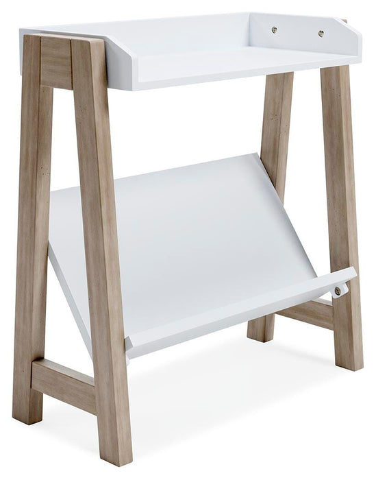 Signature Design White/Tan Small Bookcase