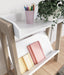 Signature Design White/Tan Small Bookcase