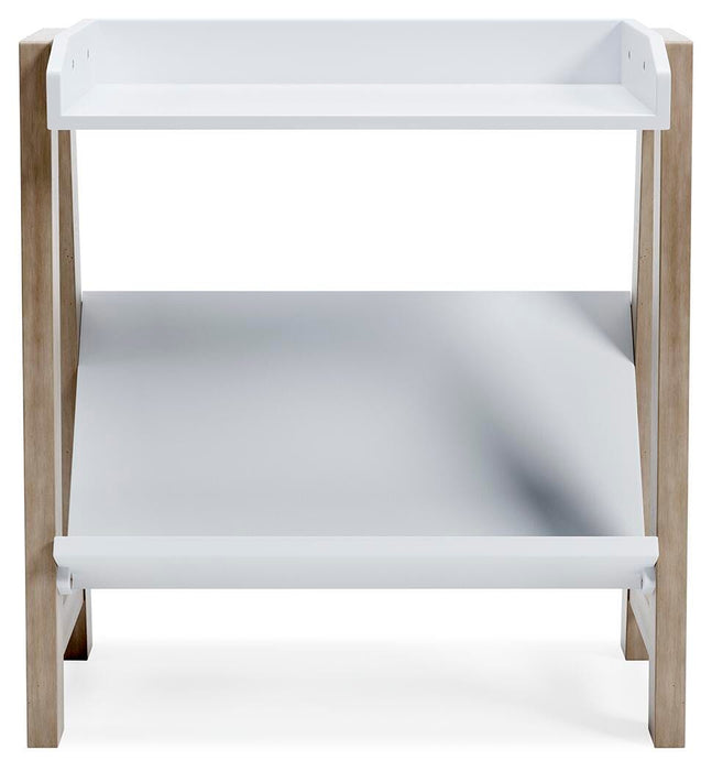 Signature Design White/Tan Small Bookcase