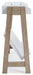Signature Design White/Tan Small Bookcase