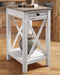 Signature Design White/Gray Accent Table