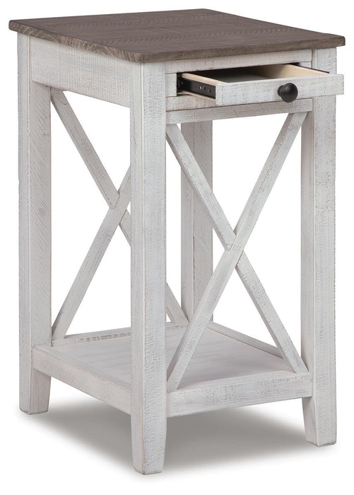 Signature Design White/Gray Accent Table