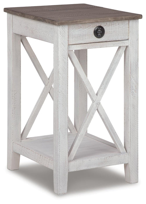 Signature Design White/Gray Accent Table