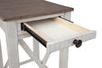Signature Design White/Gray Accent Table