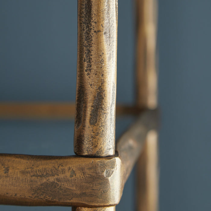 Signature Design Antique Brass Finish Bookcase