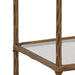 Signature Design Antique Brass Finish Bookcase