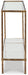 Signature Design Antique Brass Finish Console Sofa Table