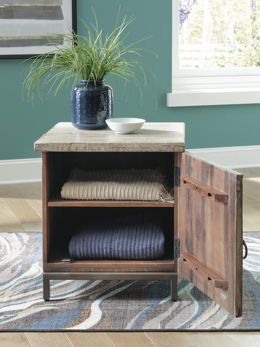 Signature Design Whitewash Accent Cabinet