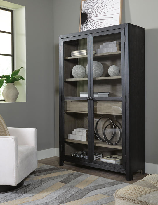 Signature Design Black/Gray Accent Cabinet
